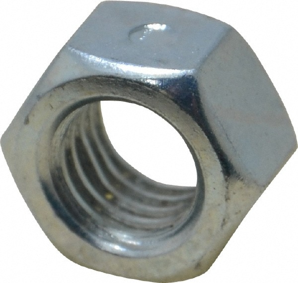 Value Collection RVLN050CZ Hex Lock Nut: Distorted Thread, 1/2-13, Grade 2 Steel, Zinc-Plated Image