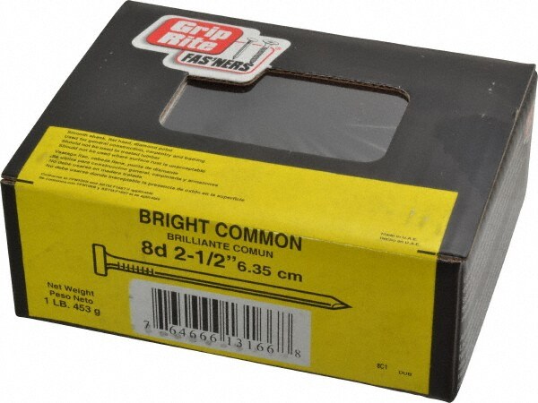 8D, 10 Gauge, 2-1/2" OAL Common Nails
