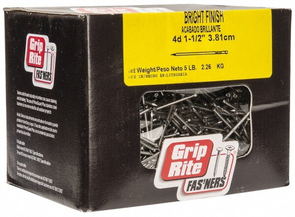 4D, 15 Gauge, 1-1/2" OAL Finishing Nails