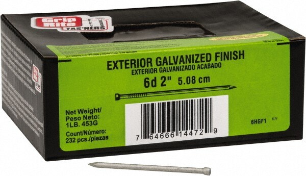 6D, 13 Gauge, 2" OAL Finishing Nails