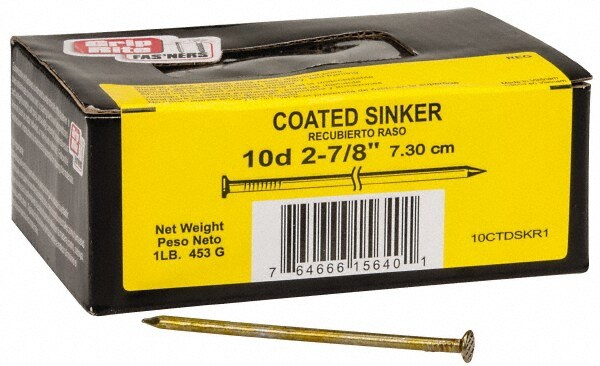10D, 11 Gauge, 3" OAL Sinker Nails