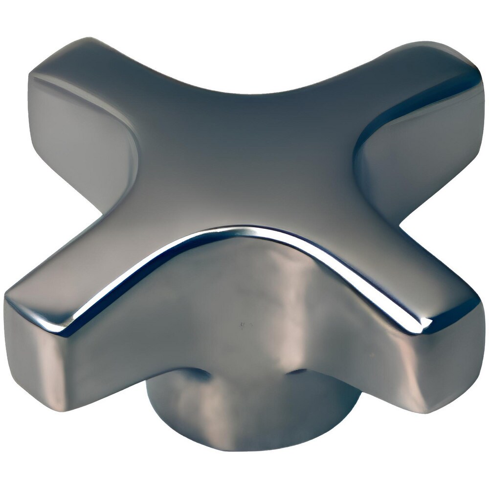Spoked Knob: 2" Head Dia, 4 Points, Stainless Steel