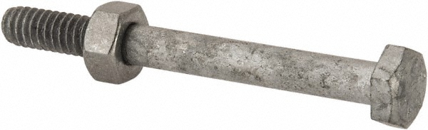 Value Collection 3GBM904C0208 Hex Head Bolt: 1/4-20, 2-1/2" Length Under Head, Steel, Grade 2 Image