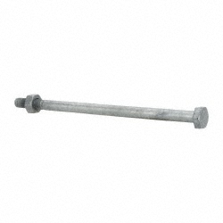 Value Collection 1480BMGNFG Hex Head Bolt: 1/4-20, 5" Length Under Head, Steel, Grade 2 Image