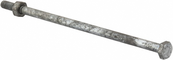Value Collection 1496BMGNFG Hex Head Bolt: 1/4-20, 6" Length Under Head, Steel, Grade 2 Image