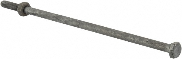 Value Collection 14112BMGNFG Hex Head Bolt: 1/4-20, 7" Length Under Head, Steel, Grade 2 Image