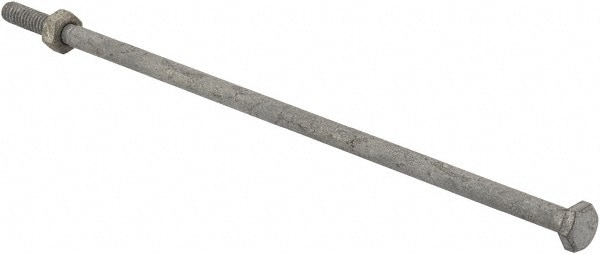 Value Collection 14128BMGNFG Hex Head Bolt: 1/4-20, 8" Length Under Head, Steel, Grade 2 Image