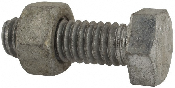 Value Collection 3GBM905C0100 Hex Head Bolt: 5/16-18, 1" Length Under Head, Steel, Grade 2 Image