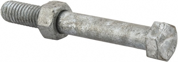 Value Collection 3748BMGNFG Hex Head Bolt: 3/8-16, 3" Length Under Head, Steel, Grade 2 Image