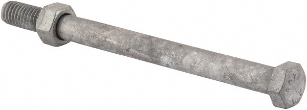 Value Collection 3780BMGNFG Hex Head Bolt: 3/8-16, 5" Length Under Head, Steel, Grade 2 Image