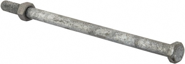 Value Collection R52001156 Hex Head Bolt: 3/8-16, 7" Length Under Head, Steel, Grade 2 Image