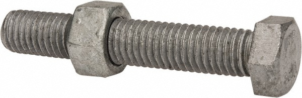 Value Collection 5048BMGNFG Hex Head Bolt: 1/2-13, 3" Length Under Head, Steel, Grade 2 Image