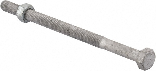 Value Collection R52001203 Hex Head Bolt: 1/2-13, 8" Length Under Head, Steel, Grade 2 Image