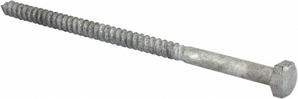 Value Collection 3GBL9040500 1/4" Screw, 5" Length Under Head, Steel, Hex Head Lag Screw Image