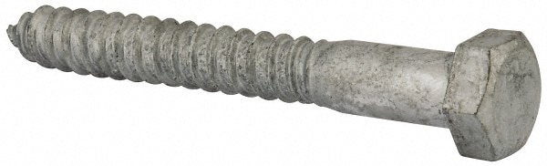 5/8" Screw, 5" Length Under Head, Steel, Hex Head Lag Screw