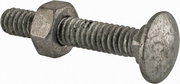 Value Collection 3GBC904C0108 Carriage Bolt: 1/4-20, 1-1/2" Length Under Head, Square Neck Image