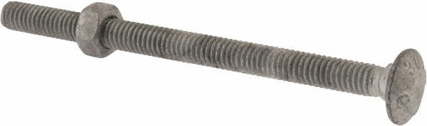 Value Collection 3172CGNFG Carriage Bolt: 5/16-18, 4-1/2" Length Under Head, Square Neck Image