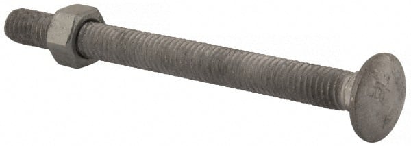 Value Collection Carriage Bolt: 3/8-16, 4-1/2″ Length Under Head, Square  Neck 67324889 MSC Industrial Supply