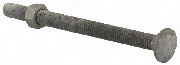 Value Collection 3GBC906C0500 Carriage Bolt: 3/8-16, 5" Length Under Head, Square Neck Image