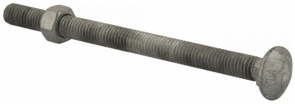 Value Collection 3788CGNFG Carriage Bolt: 3/8-16, 5-1/2" Length Under Head, Square Neck Image