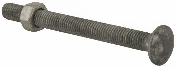 Value Collection 5088CGNFG Carriage Bolt: 1/2-13, 5-1/2" Length Under Head, Square Neck Image