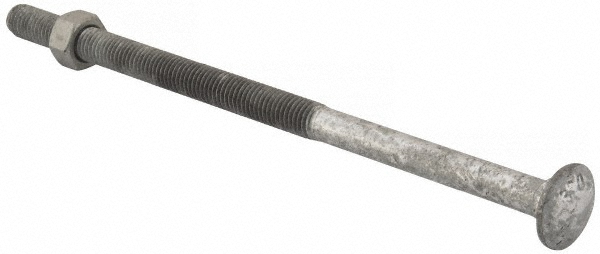 Value Collection 3GBC908C1000 Carriage Bolt: 1/2-13, 10" Length Under Head, Square Neck Image