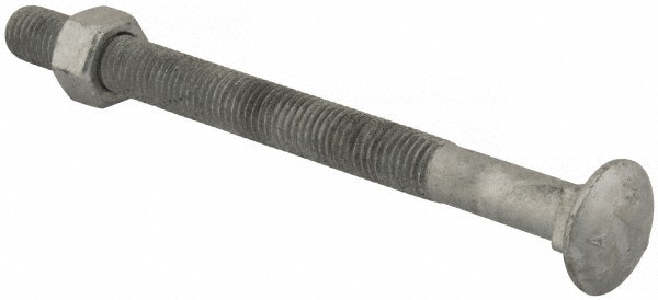 5/8-11 UNC 8" Length Under Head, Standard Square Neck, Carriage Bolt