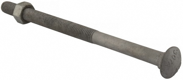 5/8-11 UNC 10" Length Under Head, Standard Square Neck, Carriage Bolt
