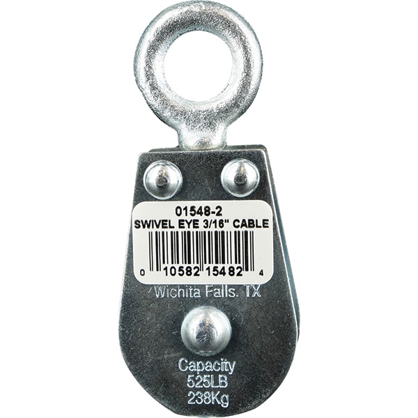 Block Division 01548-2-C 525 Lbs. Load Limit, Swivel Eye Standard Block Image