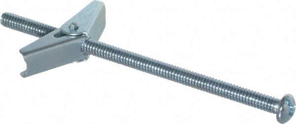 Value Collection NFC5251 1/4" Diam x 5" OAL, 1/4" Screw, Steel Toggle Bolt Drywall & Hollow Wall Anchor Image