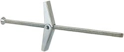 Value Collection NFC5042 1/8" Diam x 4" OAL, 1/8" Screw, Steel Toggle Bolt Drywall & Hollow Wall Anchor Image