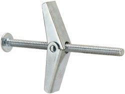 Value Collection NFC5133 3/16" Diam x 3" OAL, 3/16" Screw, Steel Toggle Bolt Drywall & Hollow Wall Anchor Image