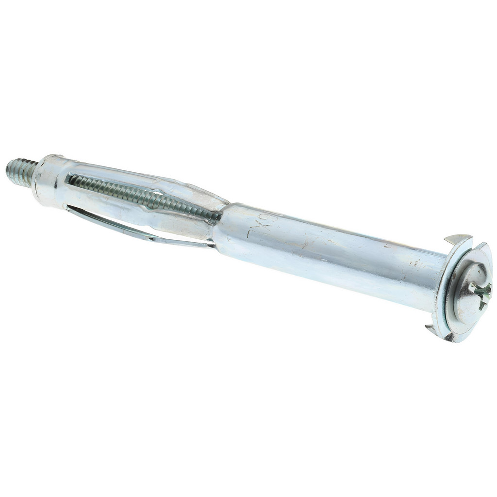 Value Collection NFC6737 3/16" Diam x 2-1/8" OAL, 3/8" Screw, Steel Sleeve Drywall & Hollow Wall Anchor Image