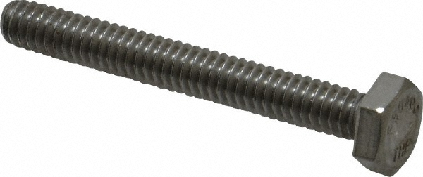 Value Collection 207571 Hex Head Cap Screw: 1/4-20 x 2", Grade 18-8 Stainless Steel Image