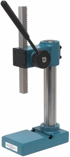 Pneumatic Arbor Press: 3/4" Ram, 2-3/4" Throat Depth, 1/2 Ton Pressure, 9-1/2" Stroke, 8-5/16" Max Work Height