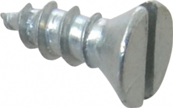 slotted screw head