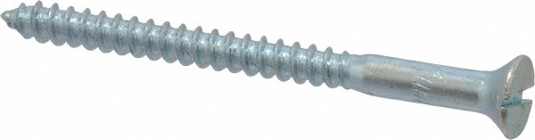 Value Collection FLWS0100250CZ #10, 2-1/2" OAL, Slotted Drive, Flat Head Wood Screw Image