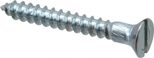 #14 x 1-1/4 Zinc Plated Steel Phillips Flat Head Wood Screws 100 PCS.