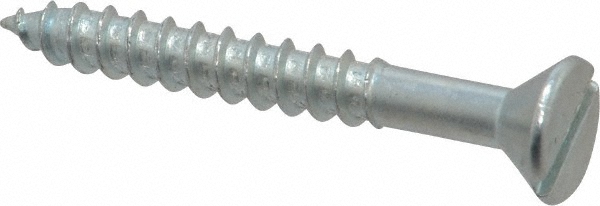Value Collection FLWS0140200CZ #14, 2" OAL, Slotted Drive, Flat Head Wood Screw Image