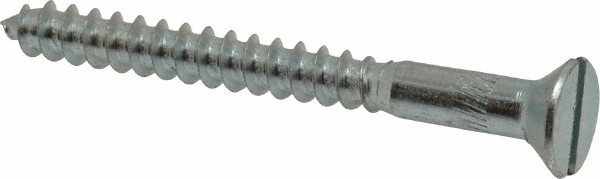 Value Collection FLWS0140250CZ #14, 2-1/2" OAL, Slotted Drive, Flat Head Wood Screw Image