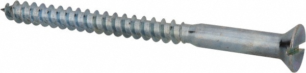 Value Collection *FLWS0180400CZ #18, 4" OAL, Slotted Drive, Flat Head Wood Screw Image