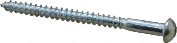 Value Collection RDWS0100250CZ #10, 2-1/2" Length Under Head, Slotted Drive, Round Head Wood Screw Image