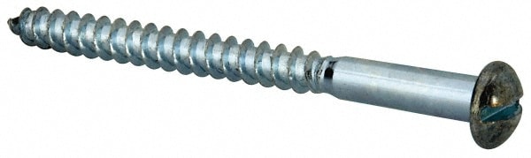 Value Collection RDWS0140300CZ #14, 3" Length Under Head, Slotted Drive, Round Head Wood Screw Image