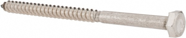 Value Collection R63234224 1/4" Screw, 4" Length Under Head, Stainless Steel, Hex Head Lag Screw Image