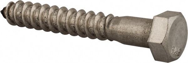 Value Collection R63234363 3/8" Screw, 2-1/2" Length Under Head, Stainless Steel, Hex Head Lag Screw Image