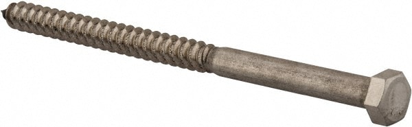 Value Collection R63234960 3/8" Screw, 6" Length Under Head, Stainless Steel, Hex Head Lag Screw Image