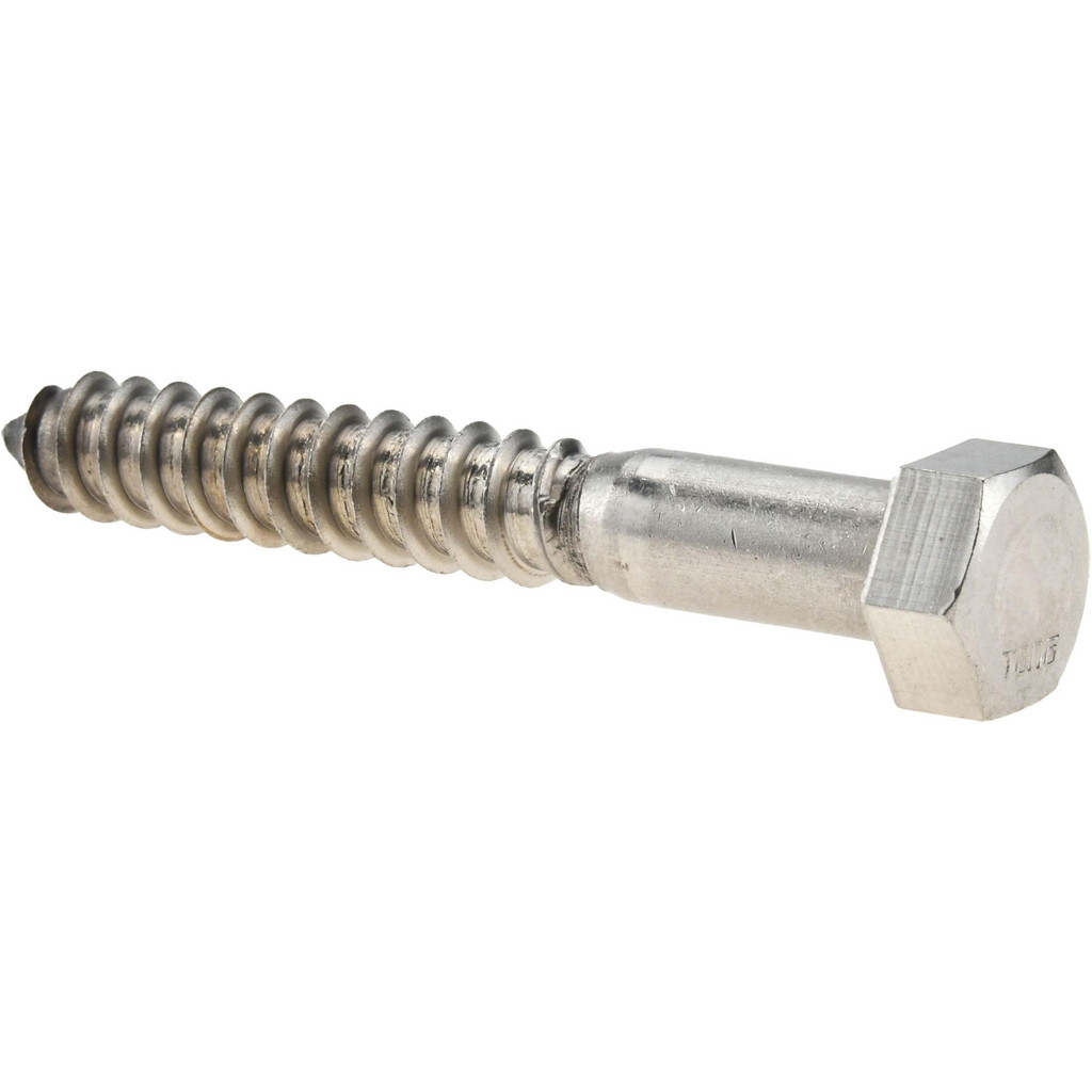 Value Collection R63231488 1/2" Screw, 3-1/2" Length Under Head, Stainless Steel, Hex Head Lag Screw Image