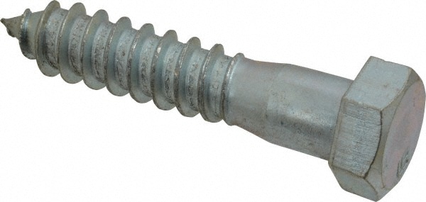 5/8" Screw, 3" Length Under Head, Steel, Hex Head Lag Screw