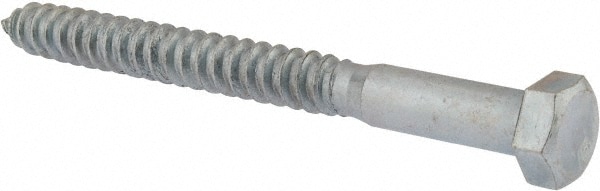 5/8" Screw, 7" Length Under Head, Steel, Hex Head Lag Screw