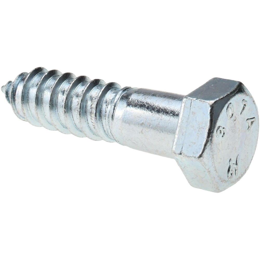 3/4" Screw, 3" Length Under Head, Steel, Hex Head Lag Screw
